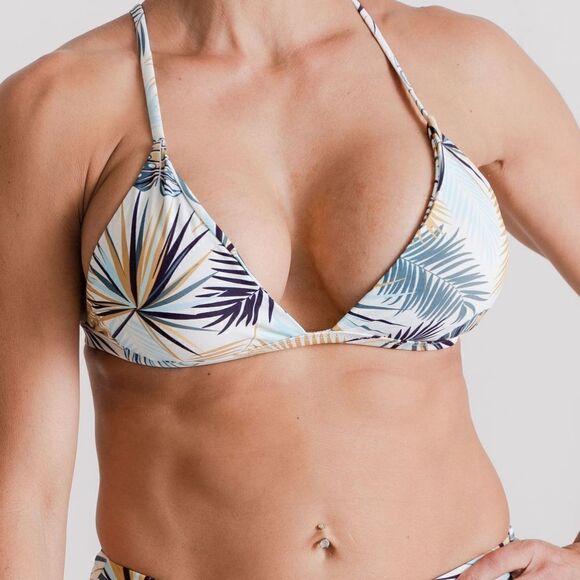 3/$24 - Triangle Bikini Top Bundle! Hot Pink, Palm & Sapphire Blue - Picture 3 of 16